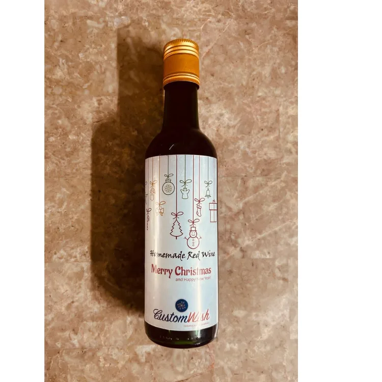 Homemade wine for Christmas hampers